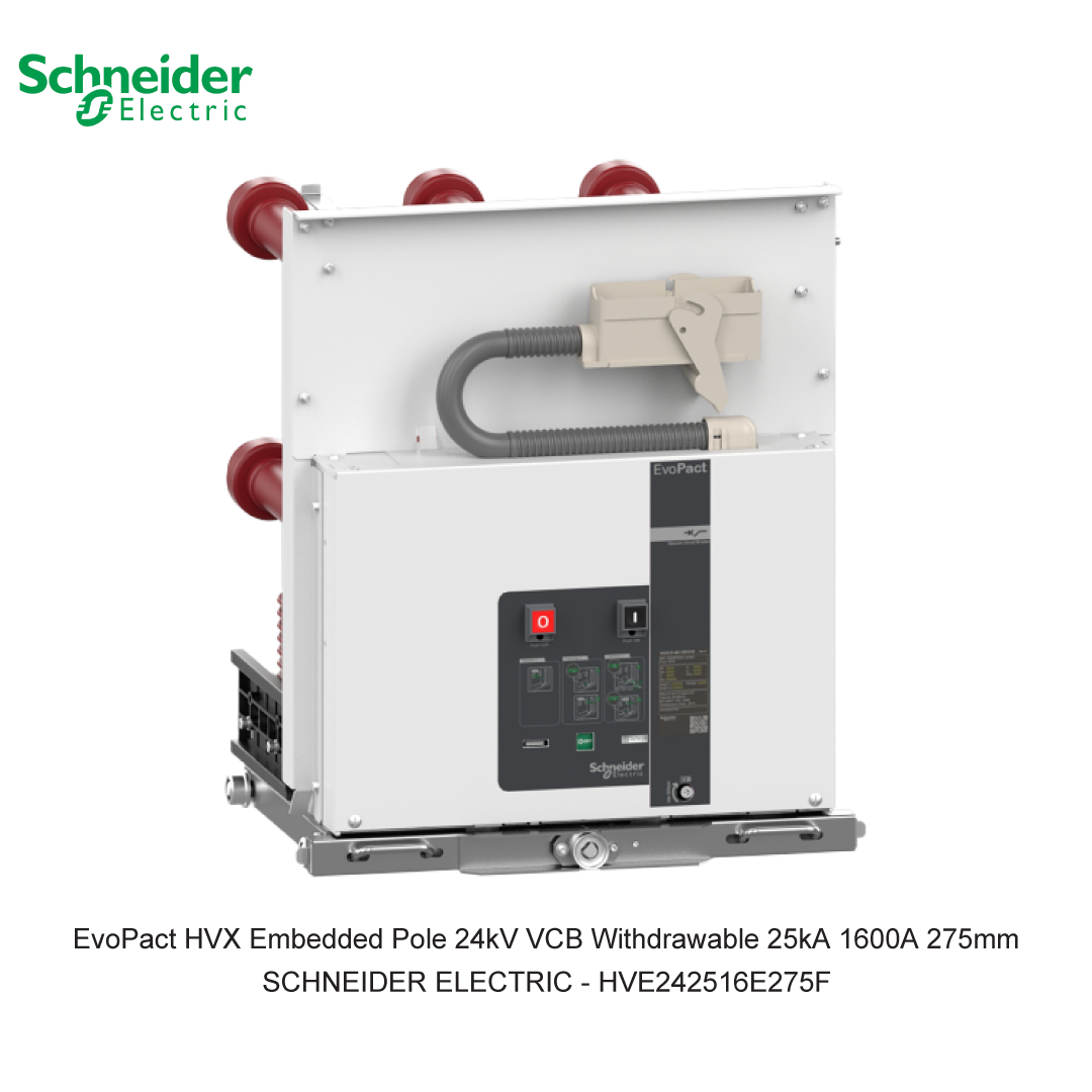 EvoPact HVX Embedded Pole 24kV VCB Withdrawable 25kA 1600A 275mm