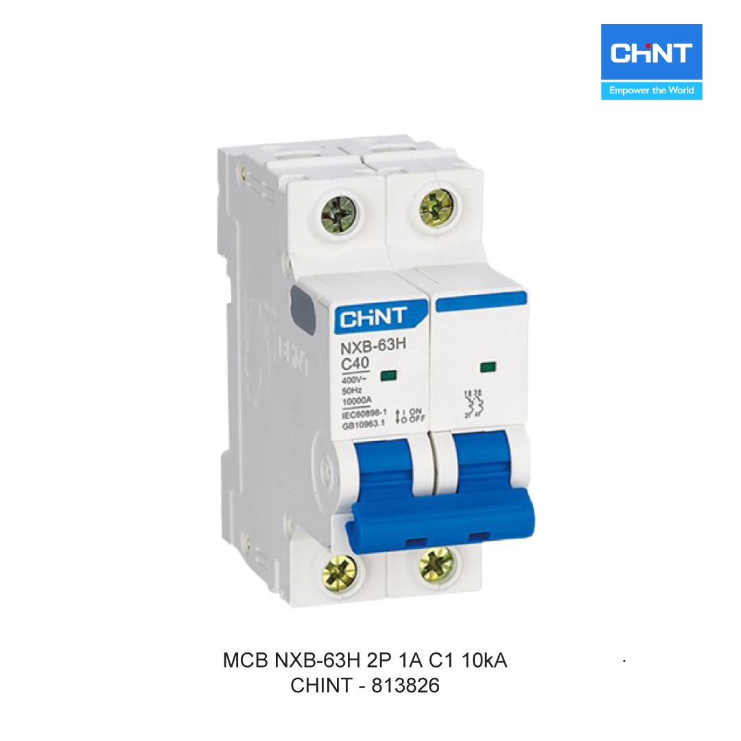 MCB NXB-63H 2P 1A C1 10kA