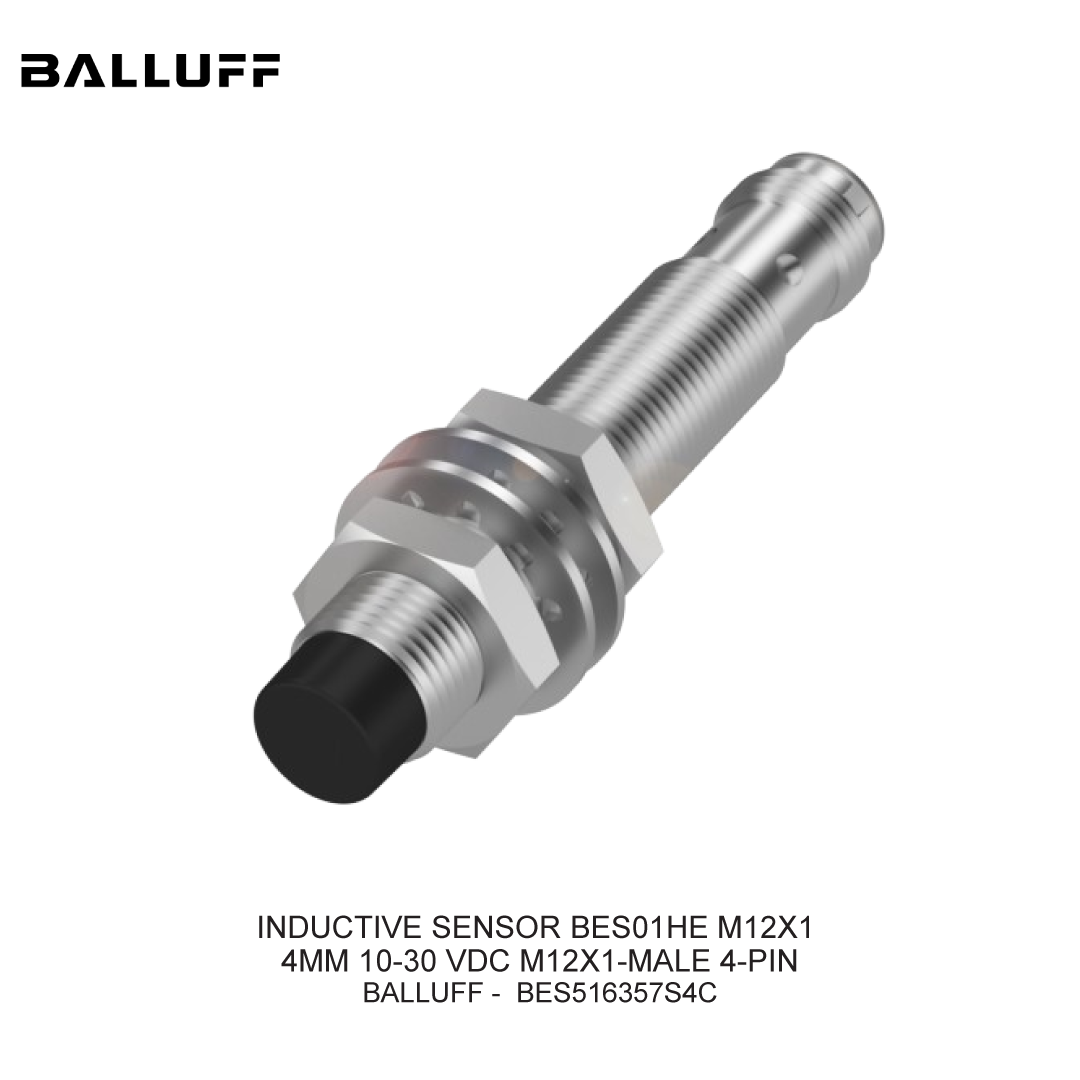 INDUCTIVE SENSOR BES01HE M12X1 4MM 10-30 VDC M12X1-MALE 4-PIN