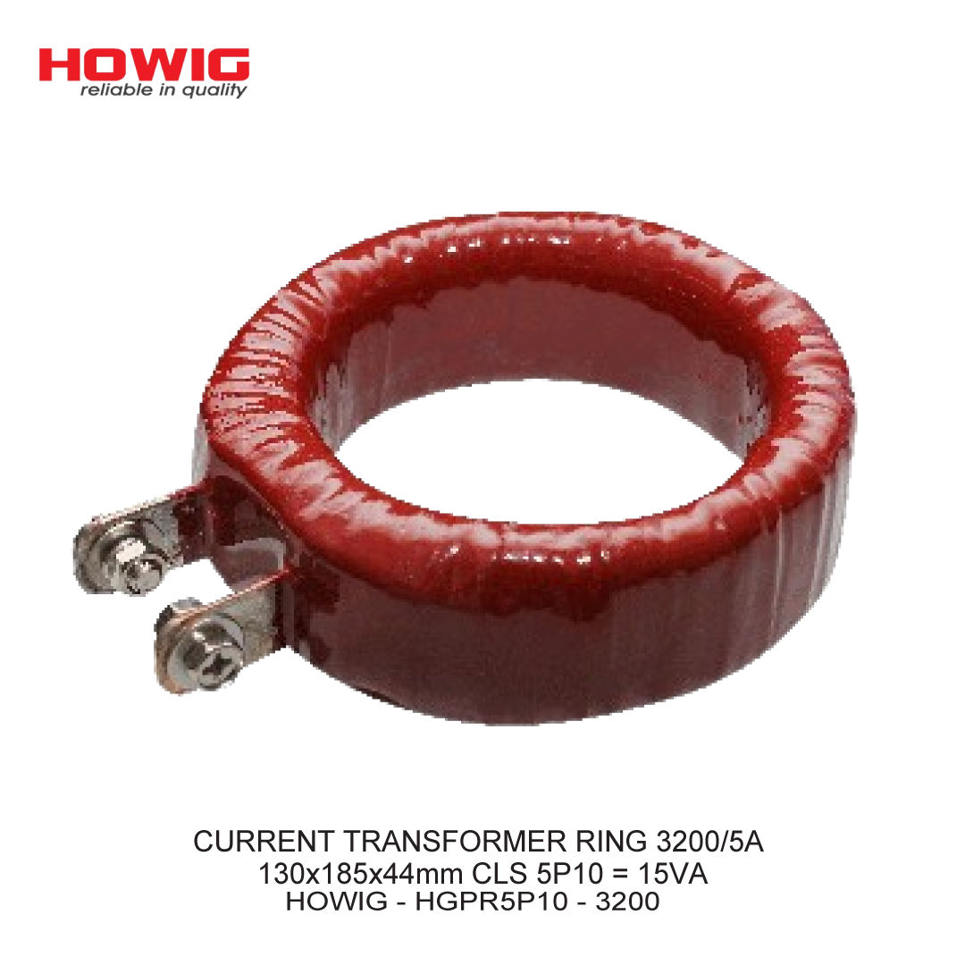 CURRENT TRANSFORMER RING 3200/5A 130x185x44mm CLS 5P10 = 15VA