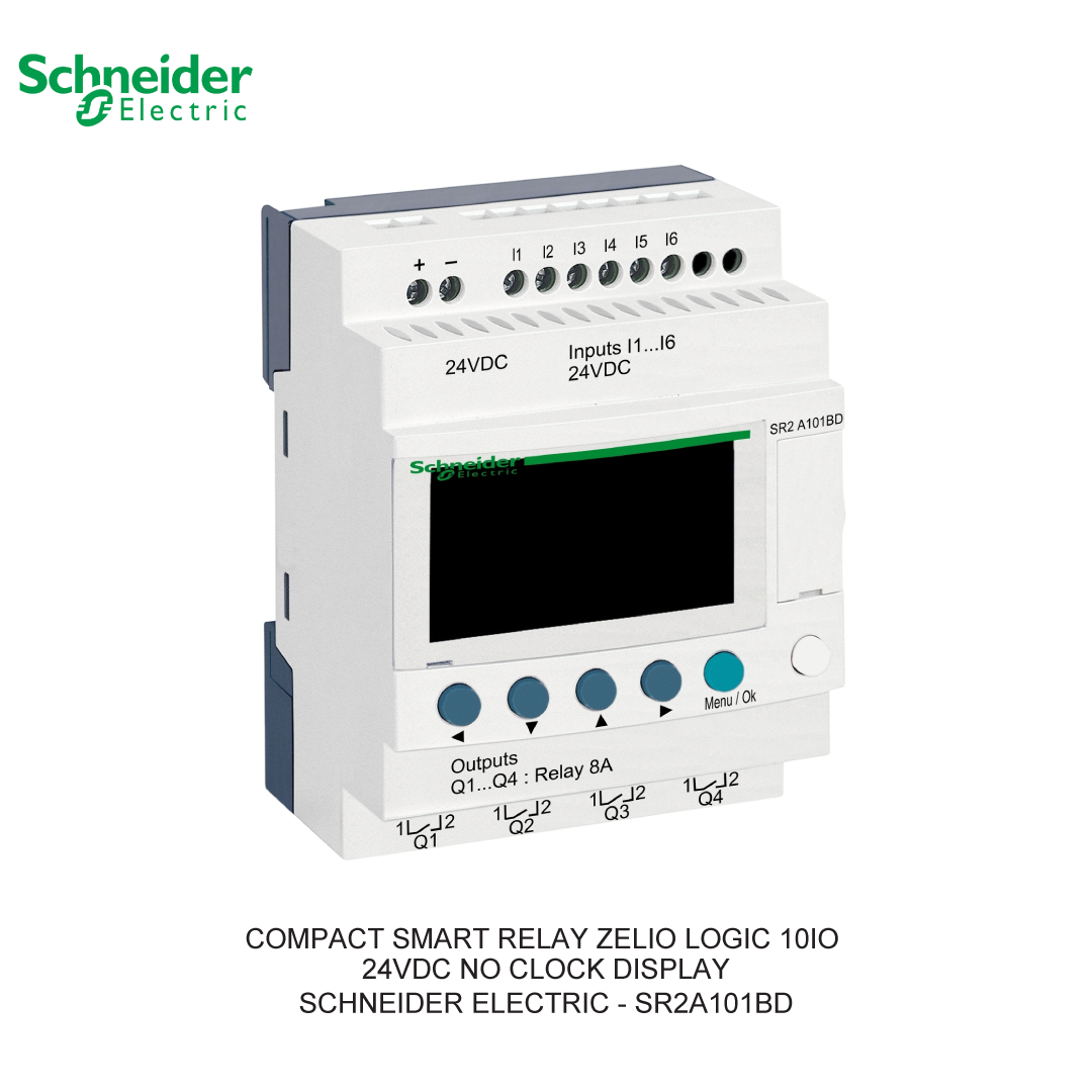 COMPACT SMART RELAY ZELIO LOGIC 10IO 24VDC NO CLOCK DISPLAY