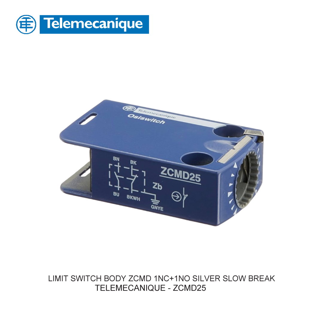 LIMIT SWITCH BODY ZCMD 1NC+1NO SILVER SLOW BREAK