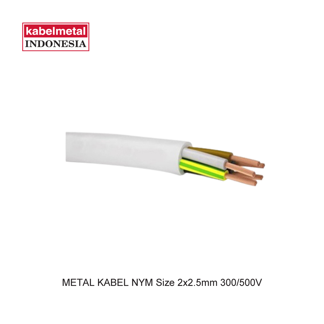 METAL KABEL NYM Size 2x2.5mm 300/500V