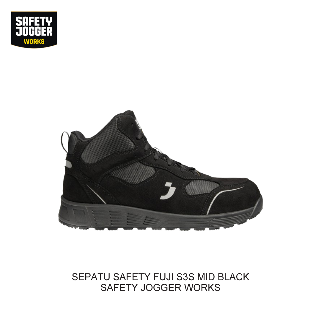 SEPATU SAFETY FUJI S3S MID BLACK