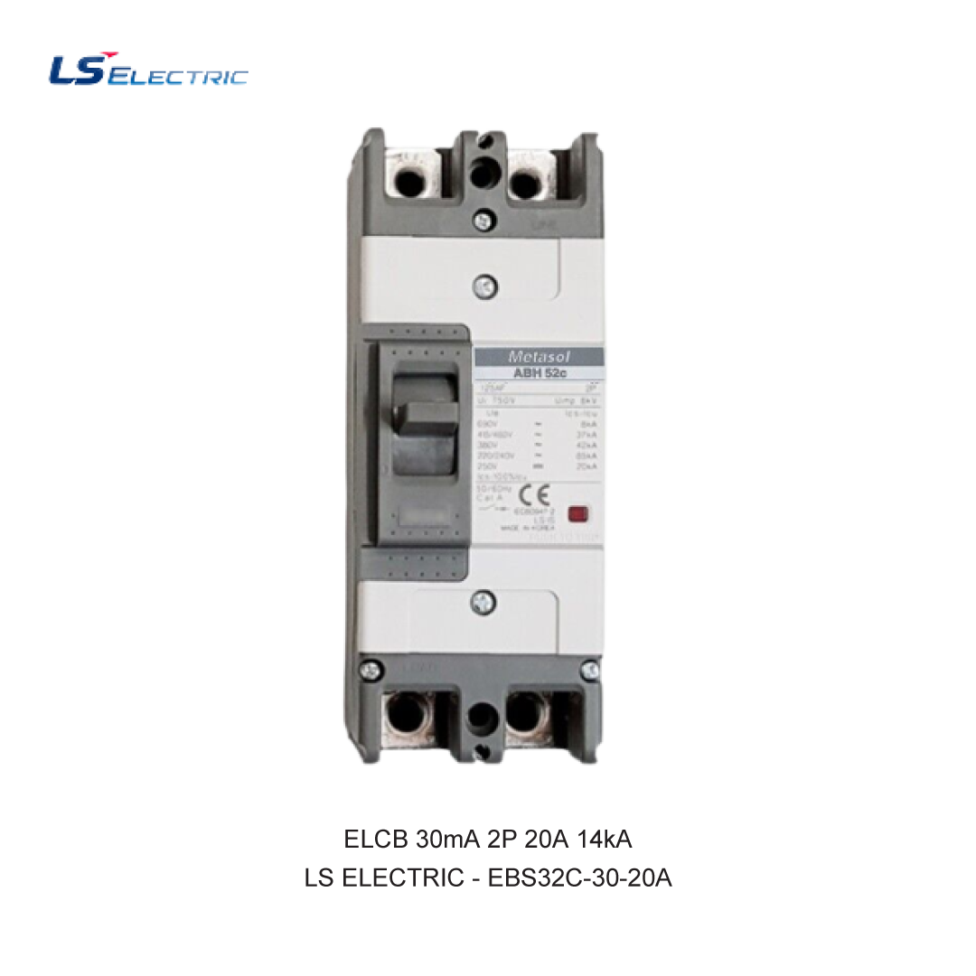 ELCB 30mA 2P 20A 14kA