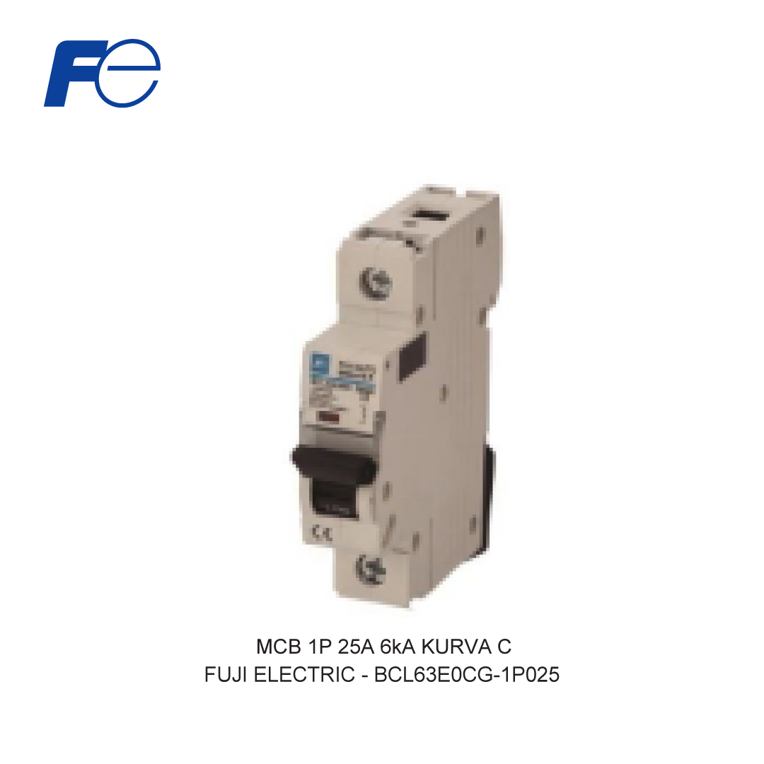 MCB 1P 25A 6kA KURVA C