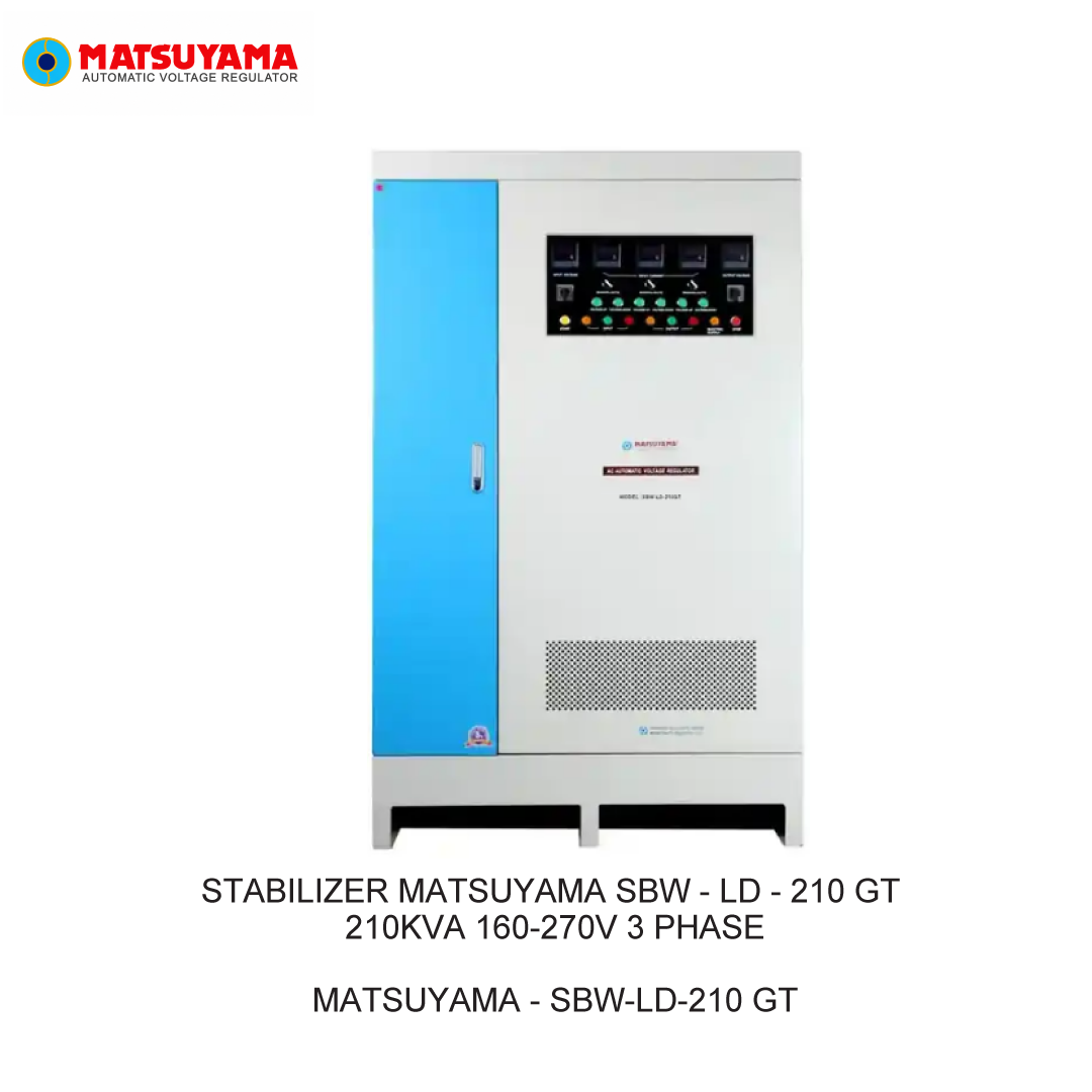 STABILIZER MATSUYAMA SBW - LD - 210 GT 210KVA 160-270V 3 PHASE