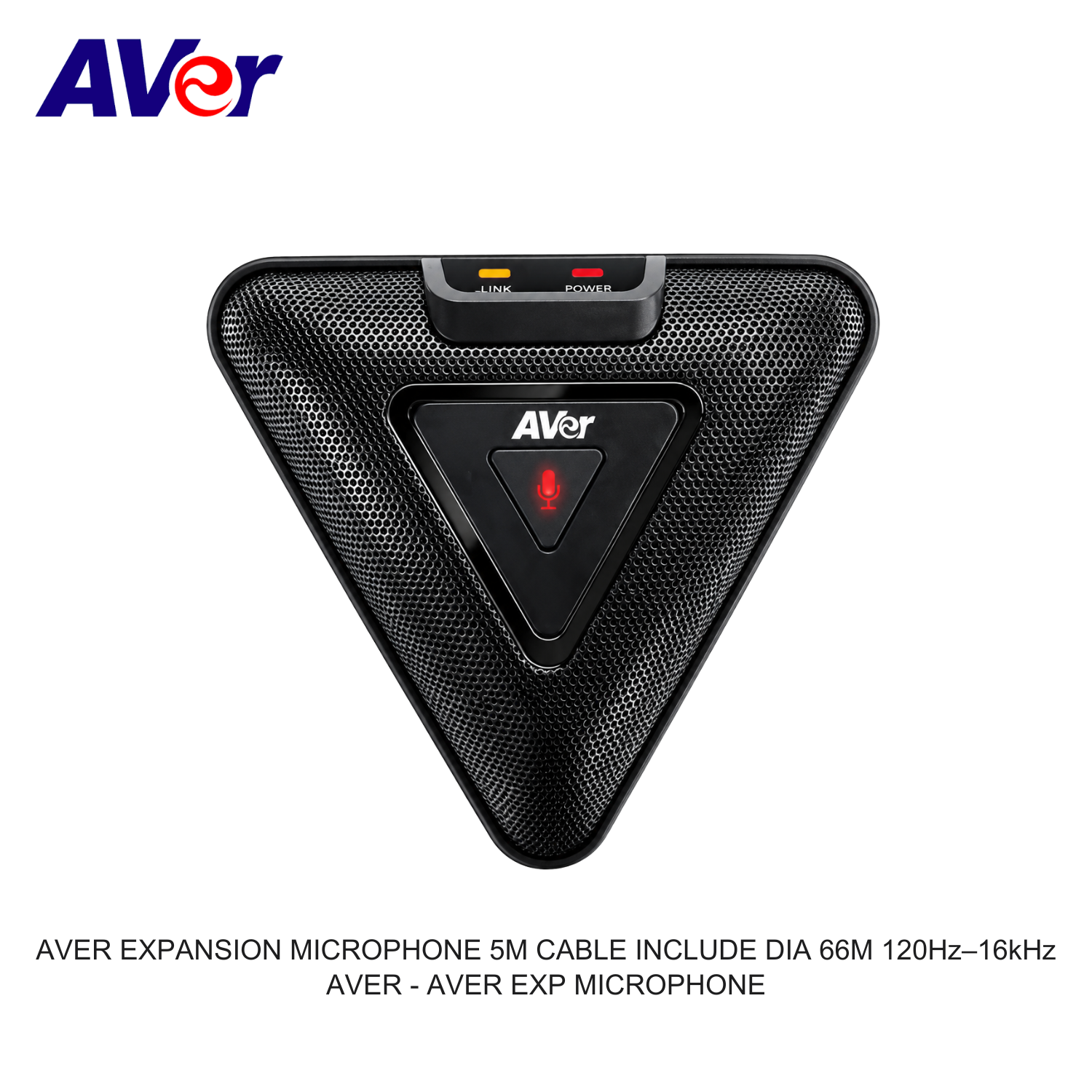 AVER EXPANSION MICROPHONE 5M CABLE INCLUDE DIA 66M 120Hz–16kHz