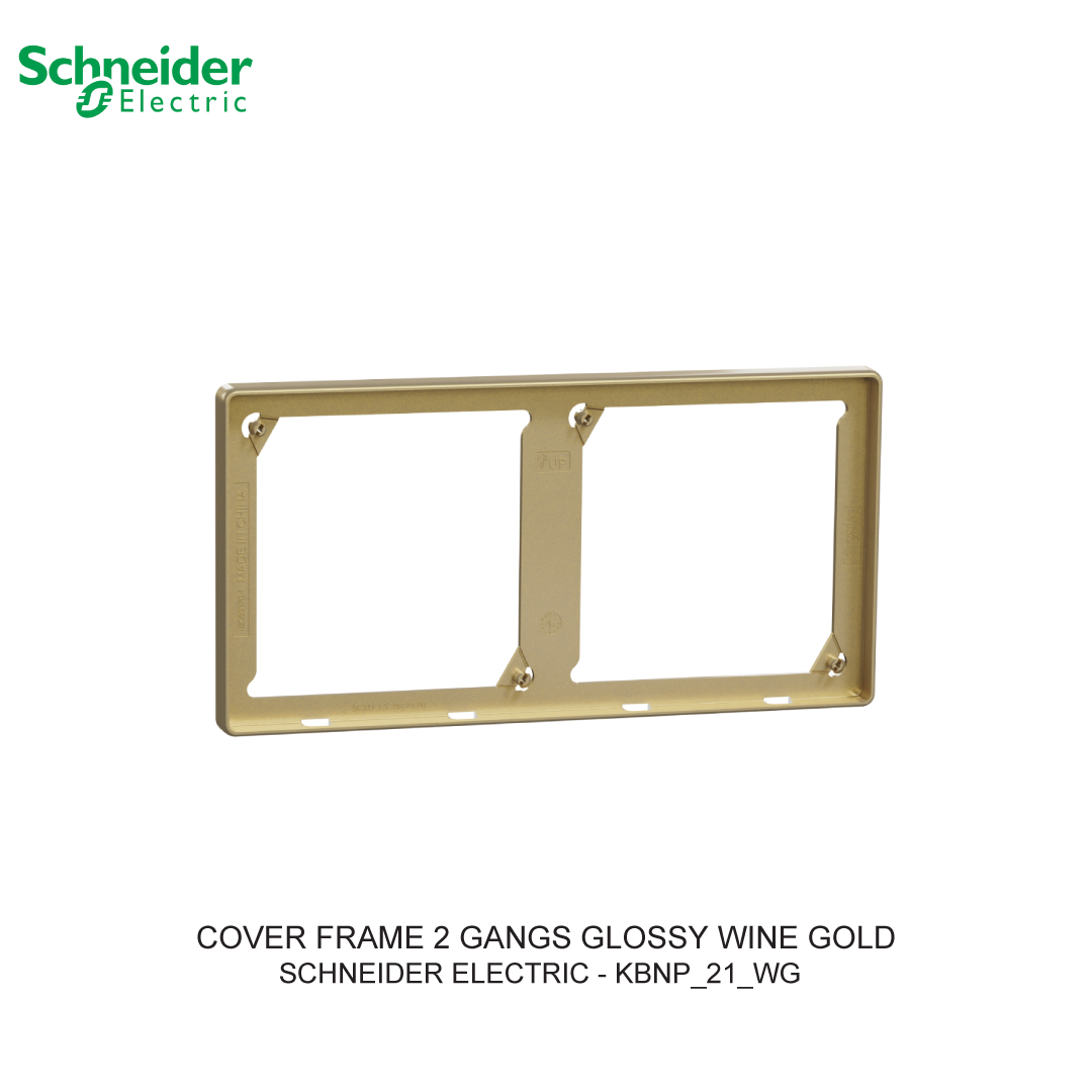 COVER FRAME 2 GANGS GLOSSY WINE GOLD VIVACE E