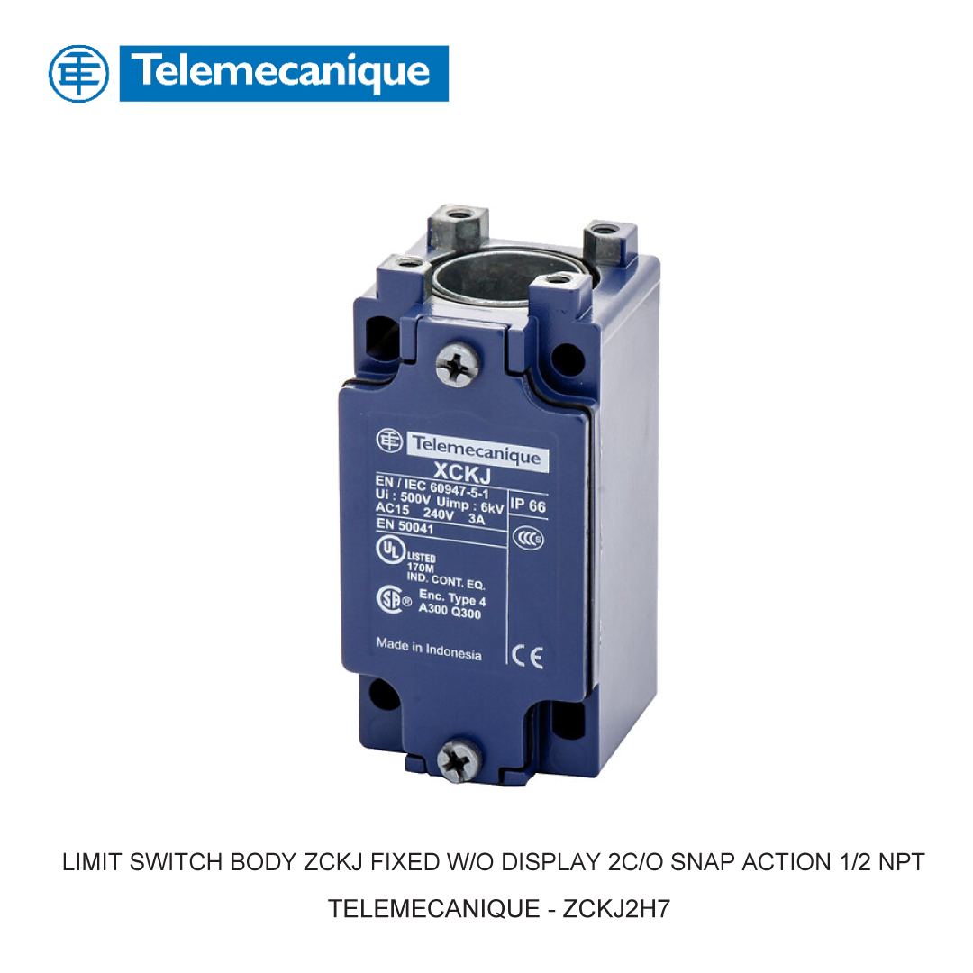 LIMIT SWITCH BODY ZCKJ FIXED W/O DISPLAY 2C/O SNAP ACTION 1/2 NPT