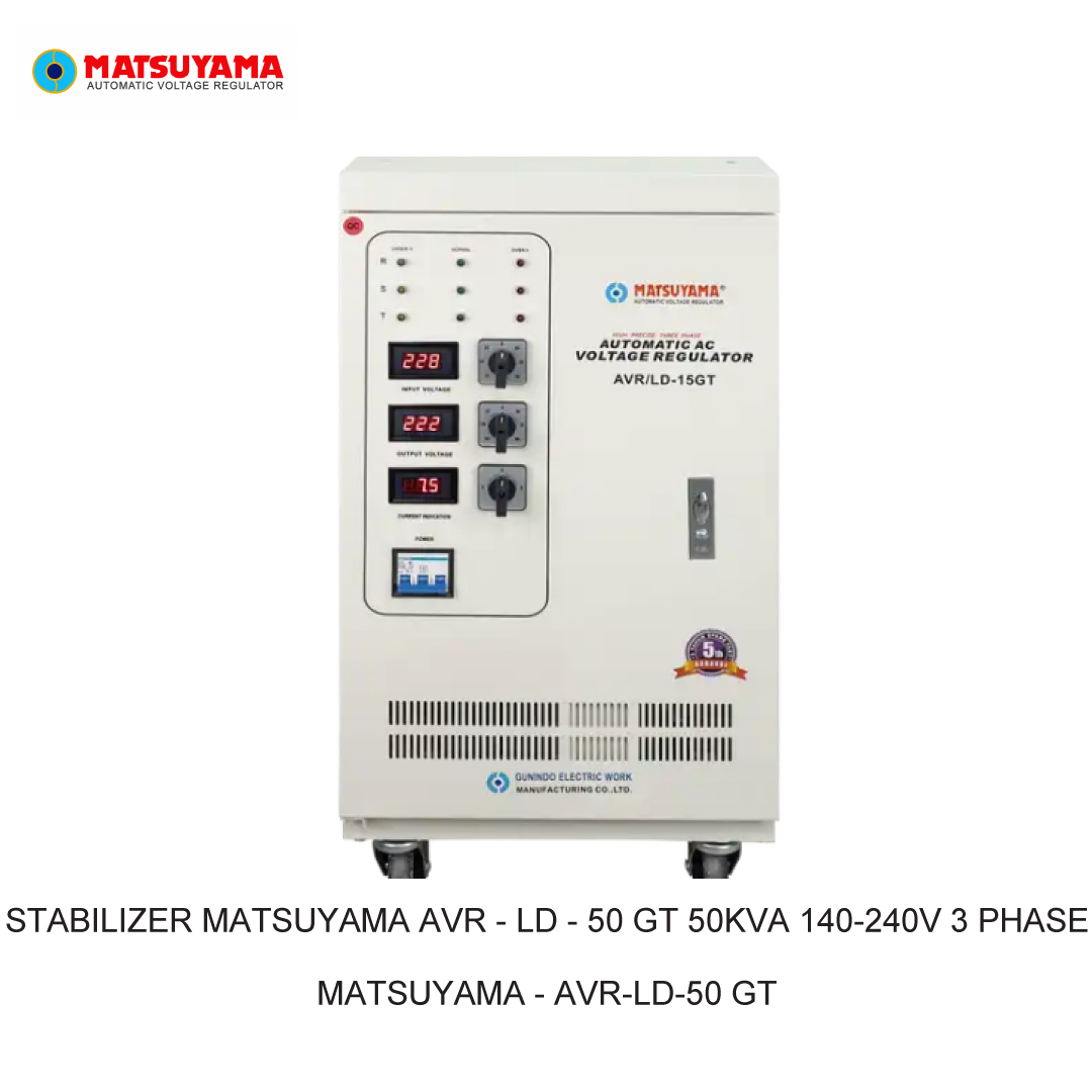 STABILIZER MATSUYAMA AVR - LD - 50 GT 50KVA 140-240V 3 PHASE