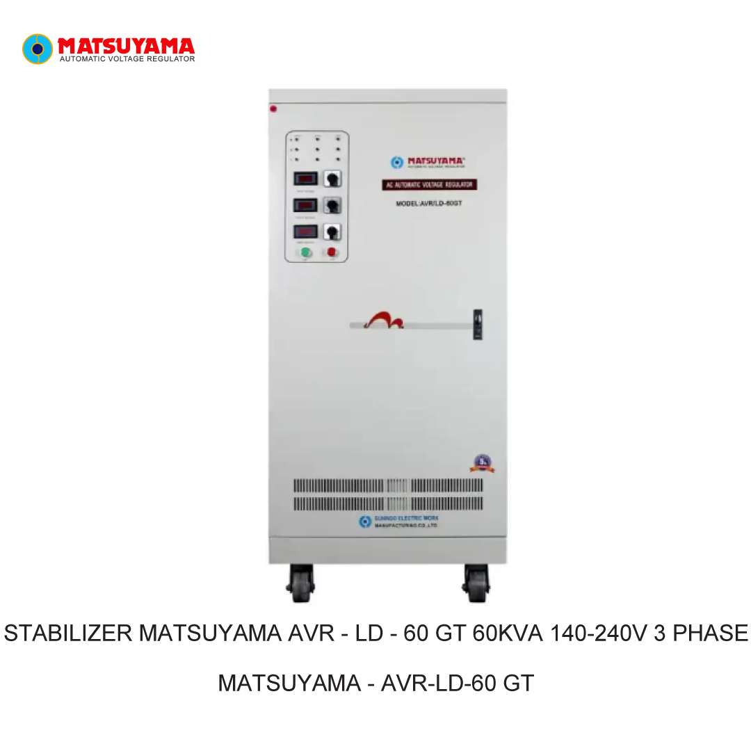 STABILIZER MATSUYAMA AVR - LD - 60 GT 60KVA 140-240V 3 PHASE
