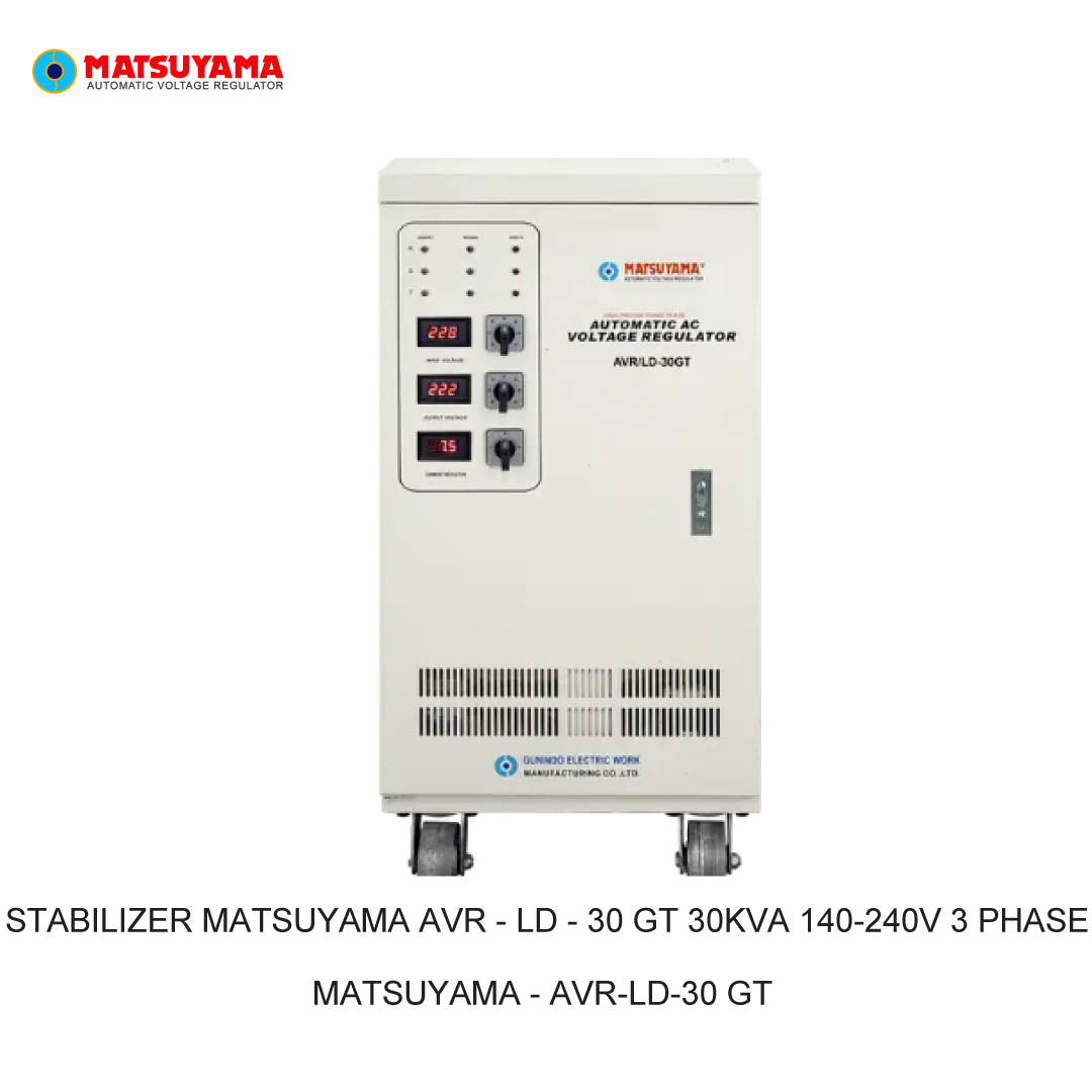 STABILIZER MATSUYAMA AVR - LD - 30 GT 30KVA 140-240V 3 PHASE