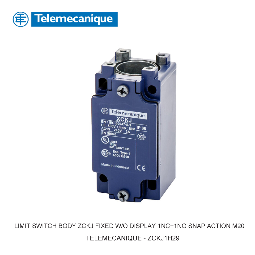 LIMIT SWITCH BODY ZCKJ FIXED W/O DISPLAY 1NC+1NO SNAP ACTION M20
