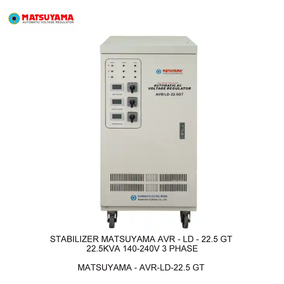 STABILIZER MATSUYAMA AVR - LD - 22.5 GT 22.5KVA 140-240V 3 PHASE