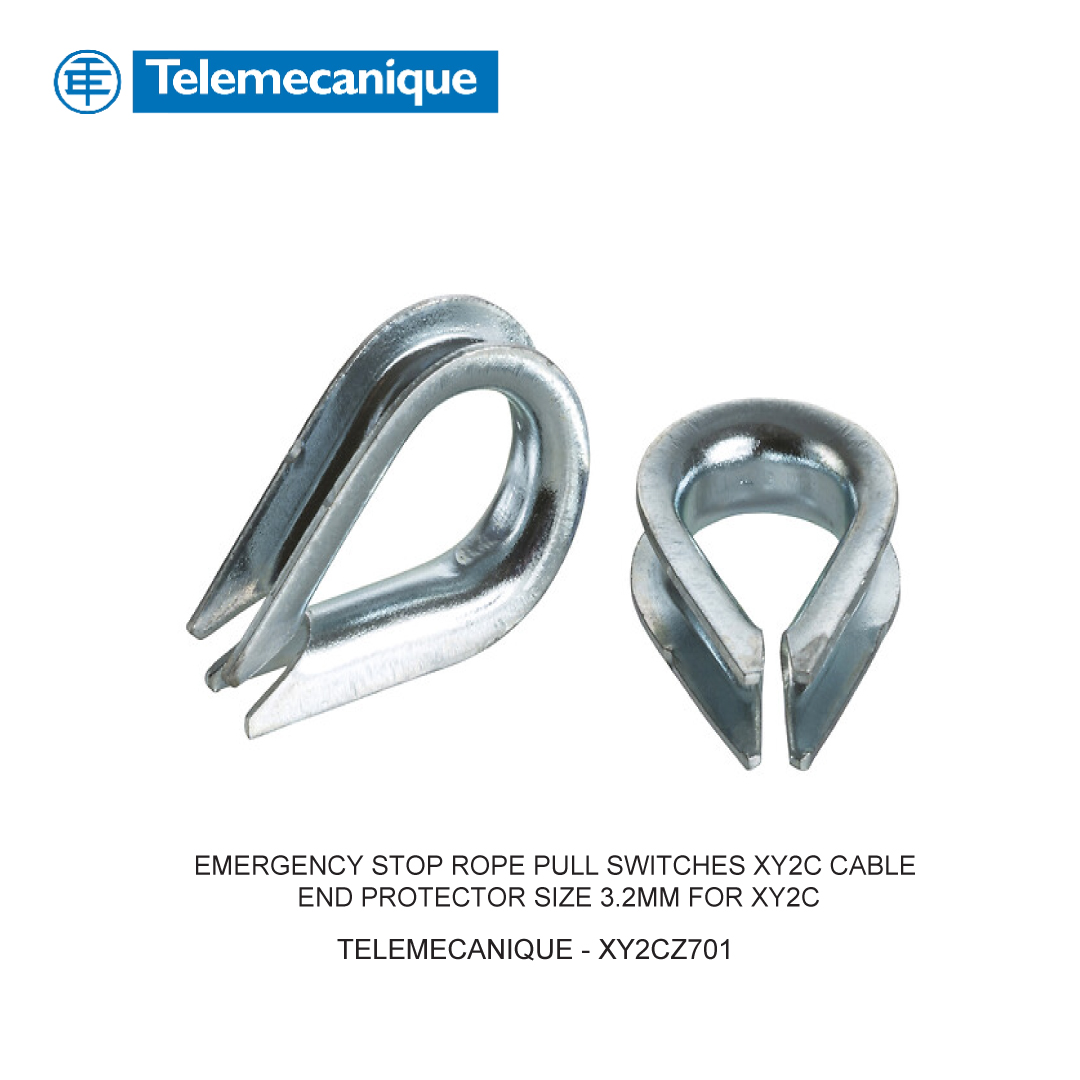 EMERGENCY STOP ROPE PULL SWITCHES XY2C CABLE END PROTECTOR SIZE 3.2MM FOR XY2C