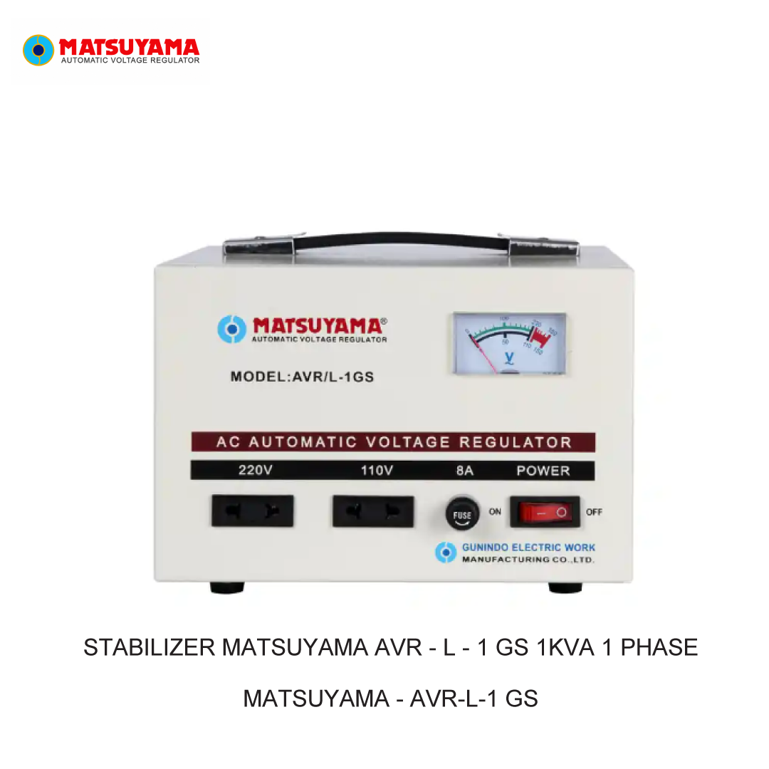 STABILIZER MATSUYAMA AVR - L - 1 GS 1KVA 1 PHASE