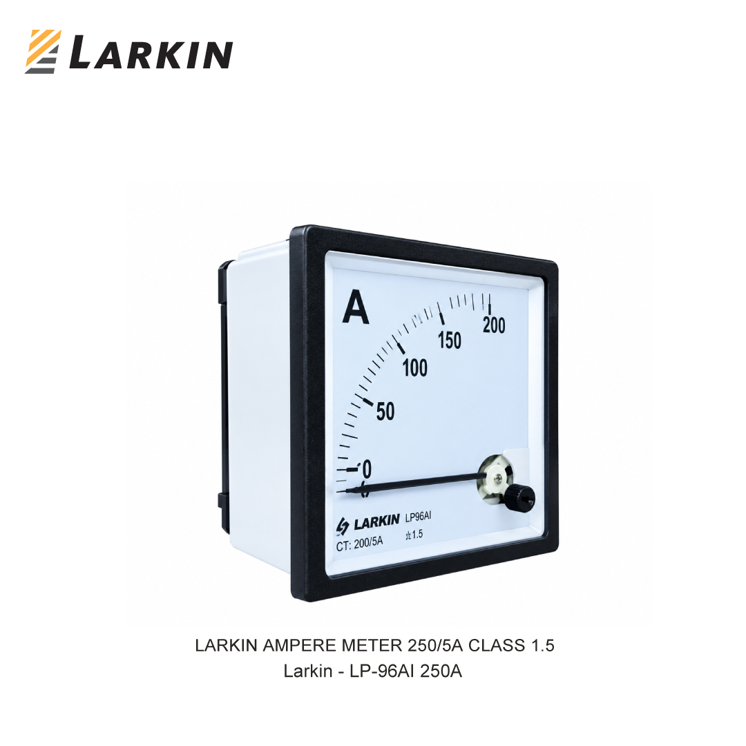 LARKIN AMPERE METER 250/5A CLASS 1.5