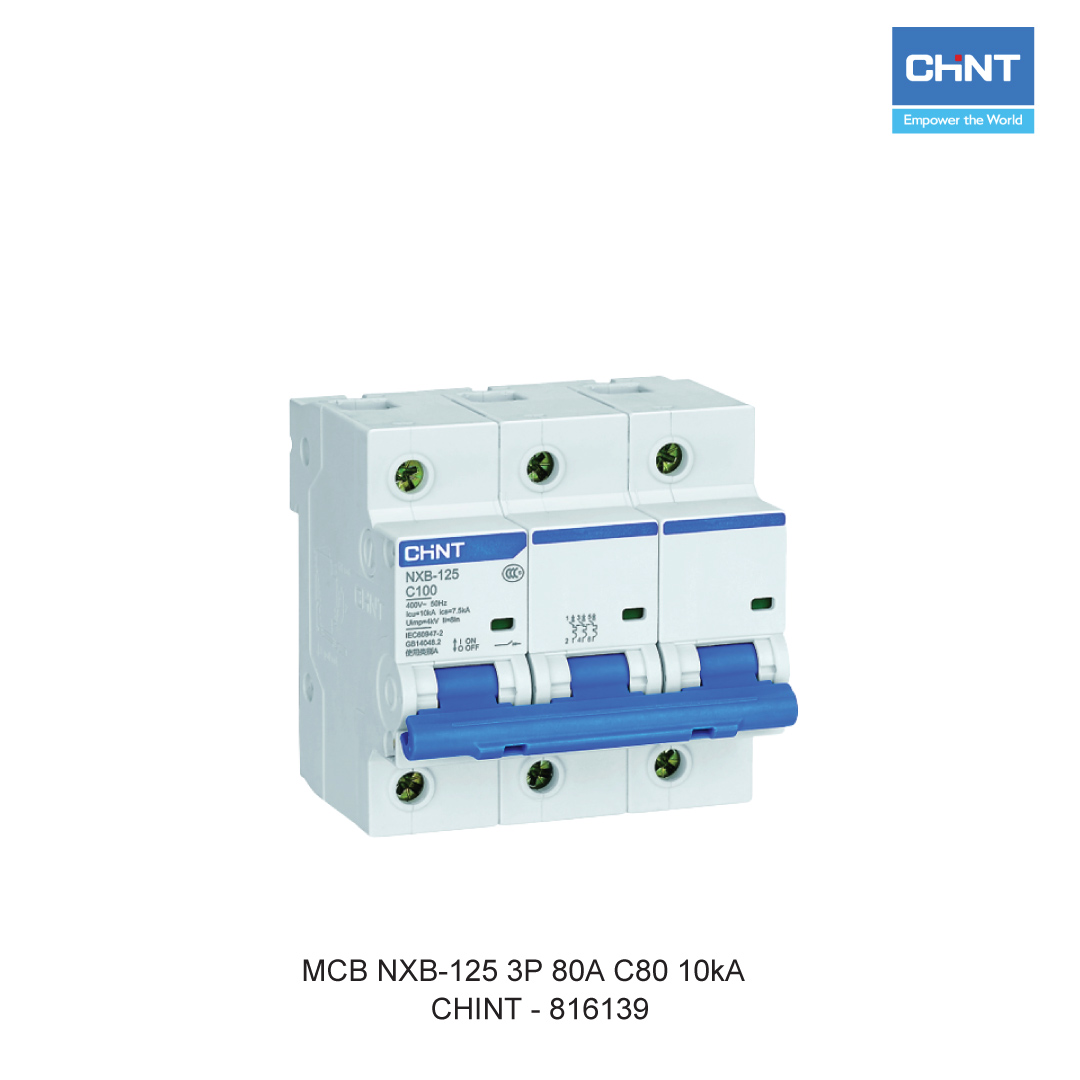 MCB NXB-125 3P 80A C80 10kA