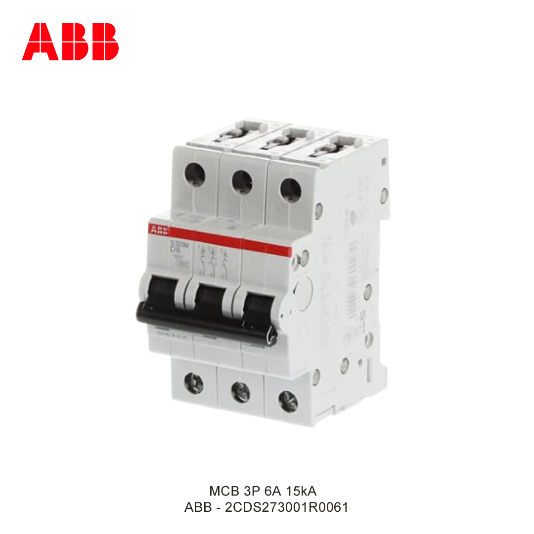 MCB 3P 6A 15kA CURVA D