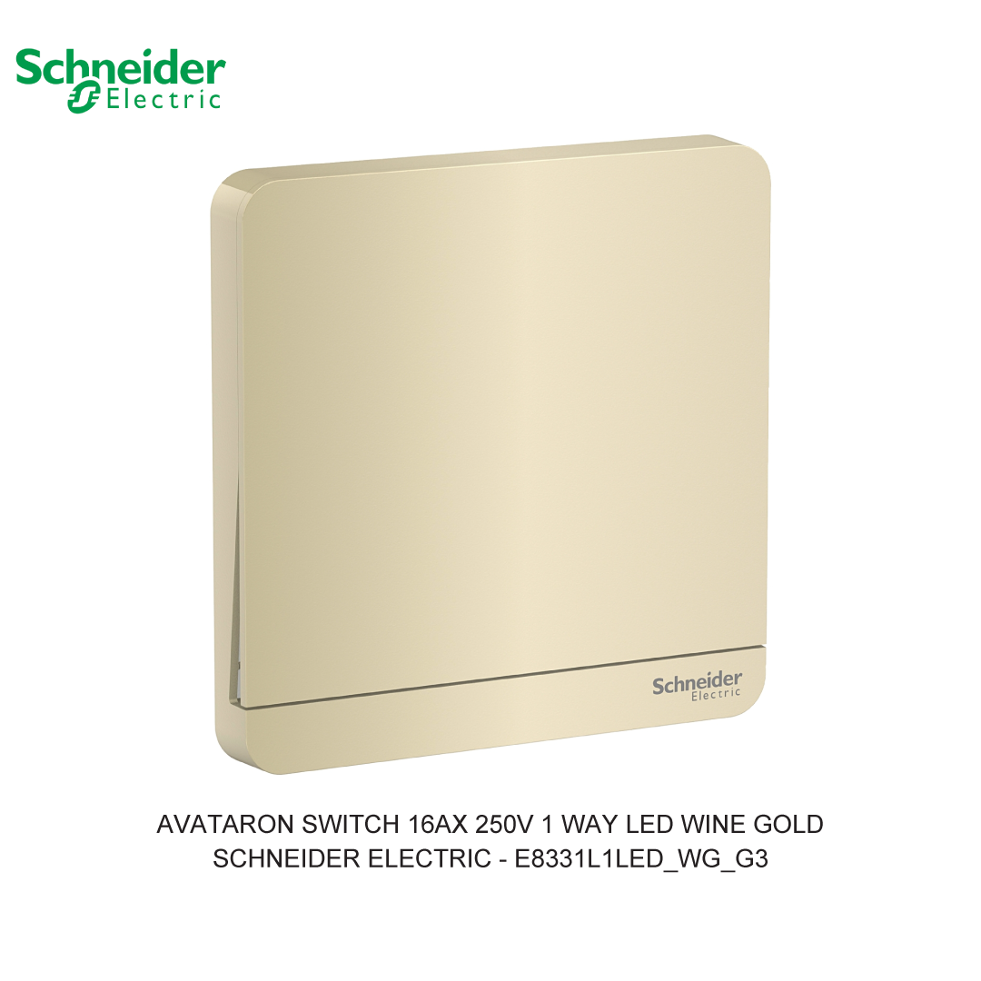 AVATARON SWITCH 16AX 250V 1 WAY LED WINE GOLD