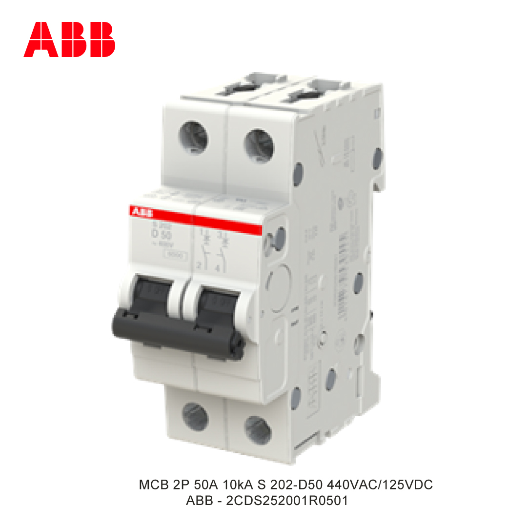 MCB 2P 50A 6kA/10kA CURVA D