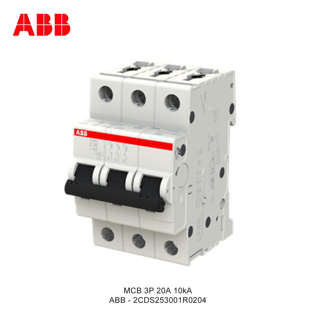 MCB 3P 20A 6kA/10kA KURVA C