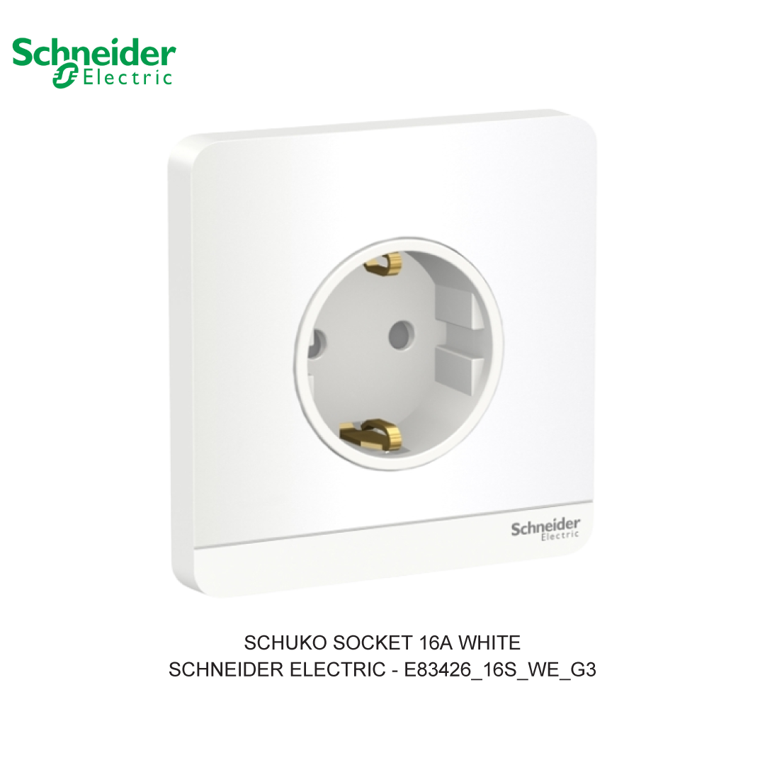 SCHUKO SOCKET 16A WHITE