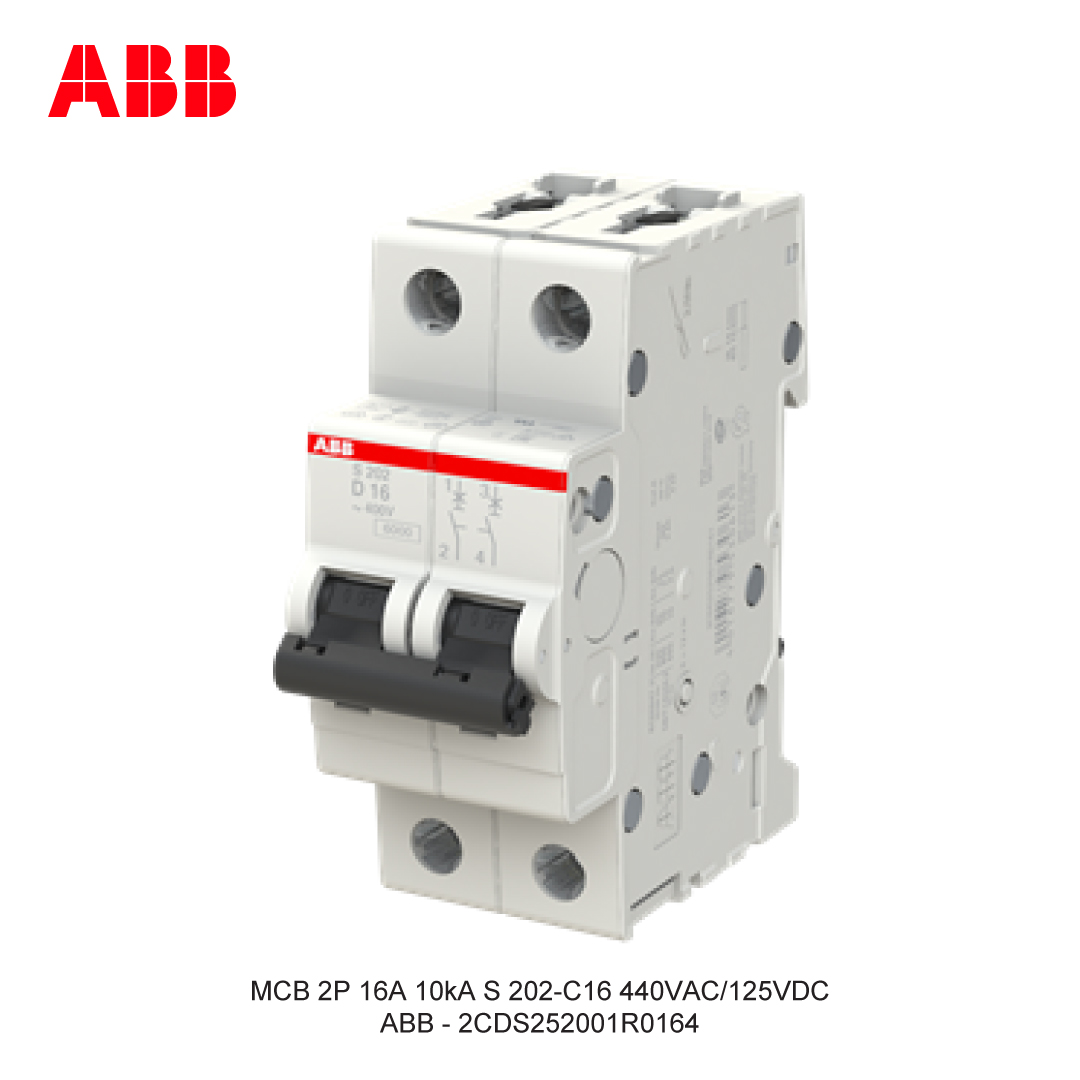 MCB 2P 16A 6kA/10kA KURVA C