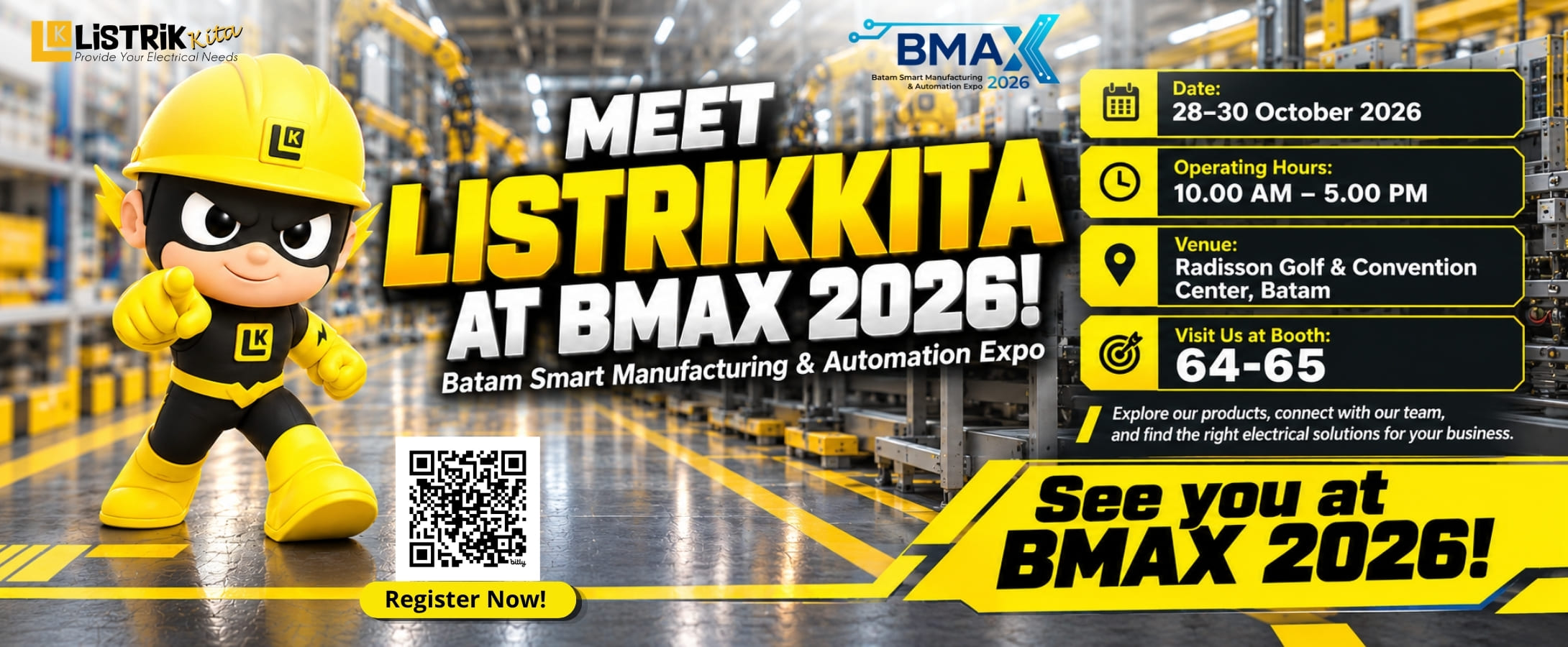 Listrik Kita Hadir di BMAX 2026 Batam