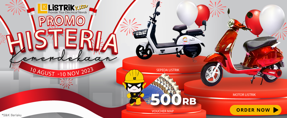 RAYAKAN BULAN KEMERDEKAAN, DENGAN SPECIAL PROMO HISTERIA KEMERDEKAAN DARI LISTRIKKITA