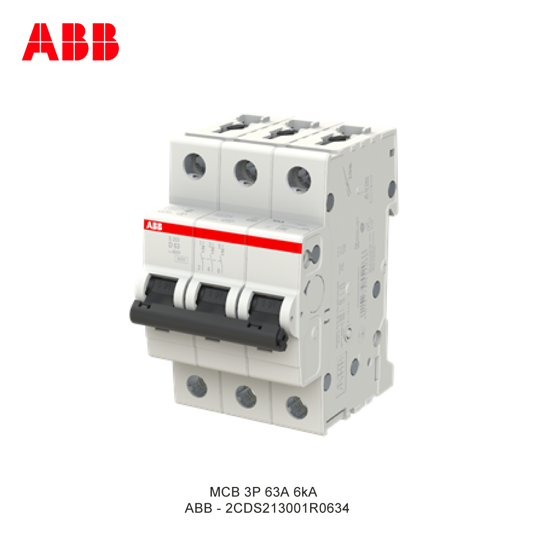 MCB 3P 63A 6kA CURVA C