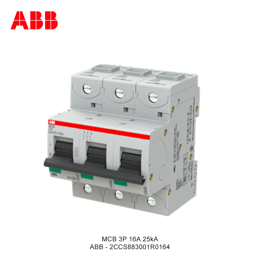 MCB 3P 16A 25kA KURVA C