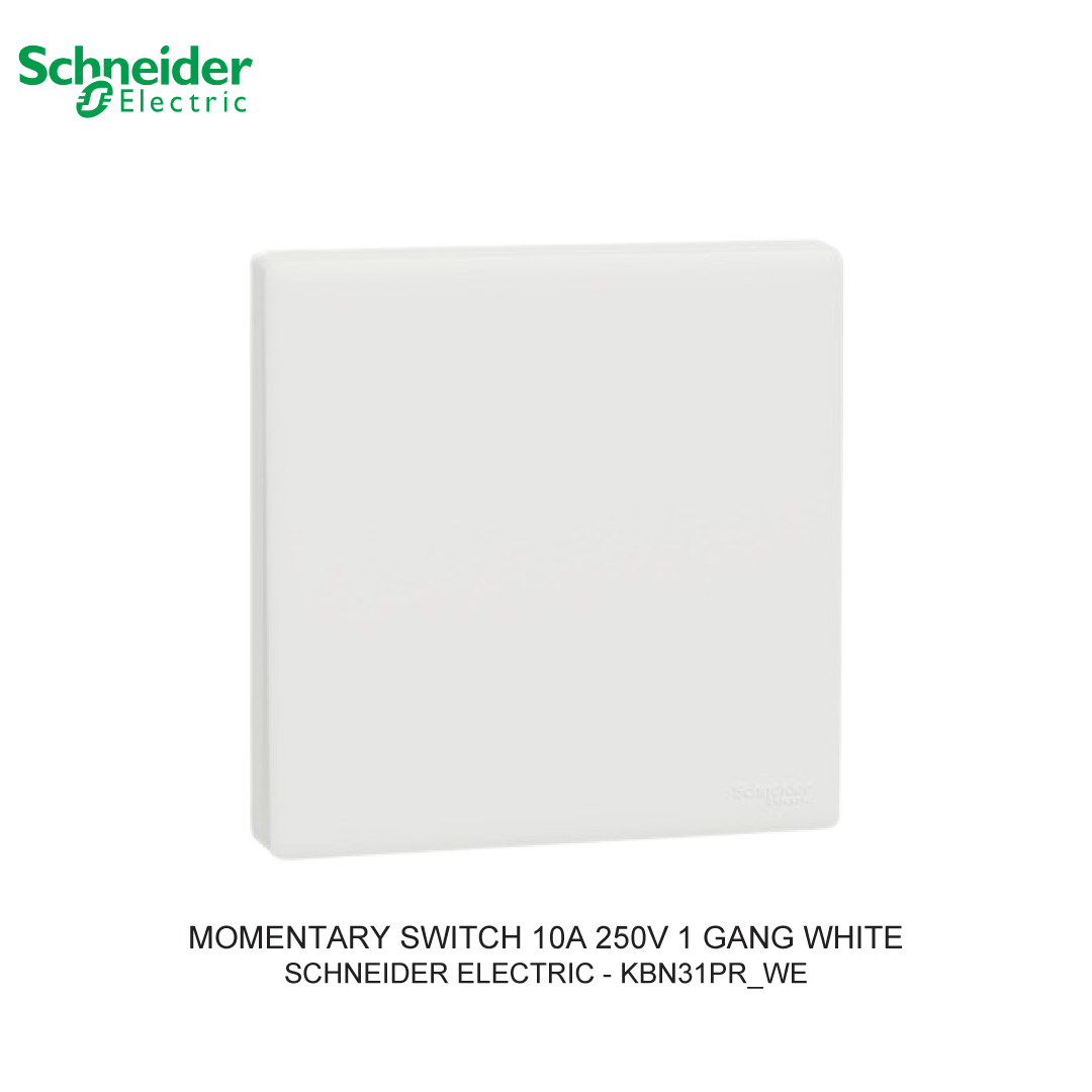MOMENTARY SWITCH 10A 250V 1 GANG PUTIH VIVACE E