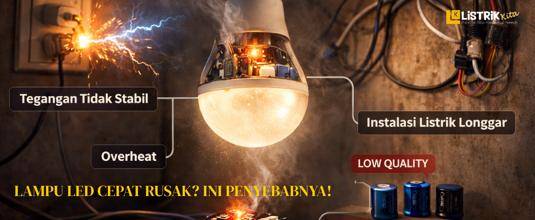 Penyebab Lampu LED Cepat Rusak dan Mati