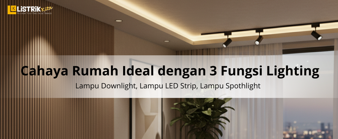 Cahaya Rumah Ideal dengan 3 Fungsi Lighting