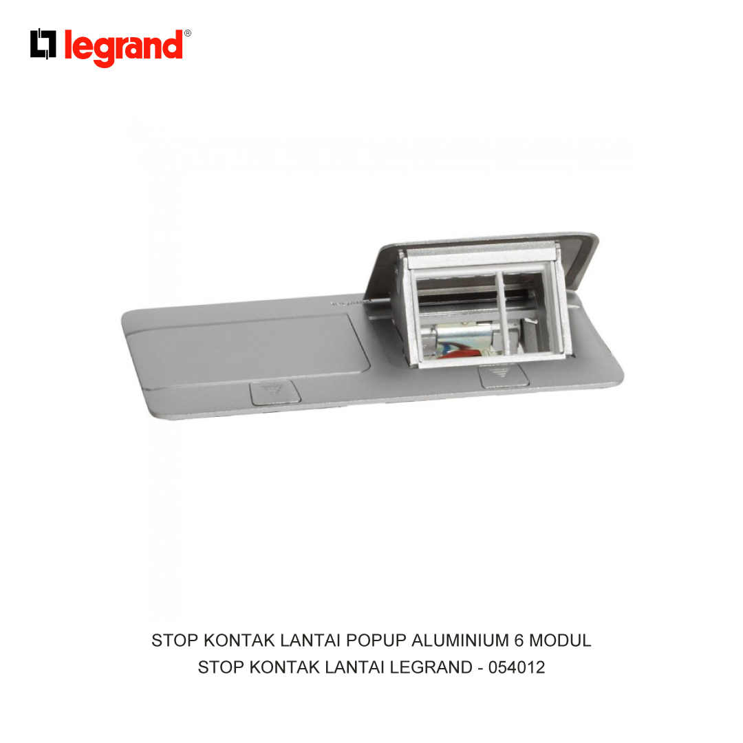 STOP KONTAK LANTAI POPUP ALUMINIUM 6 MODUL