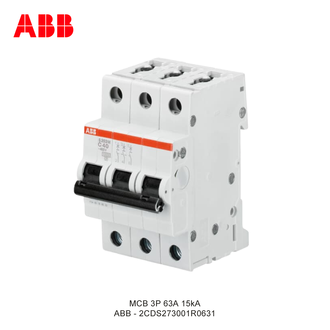 MCB 3P 63A 15kA CURVA D