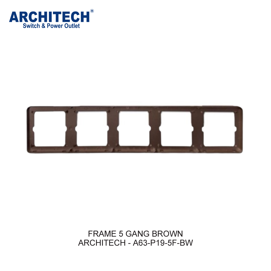 FRAME 5 GANG COKLAT