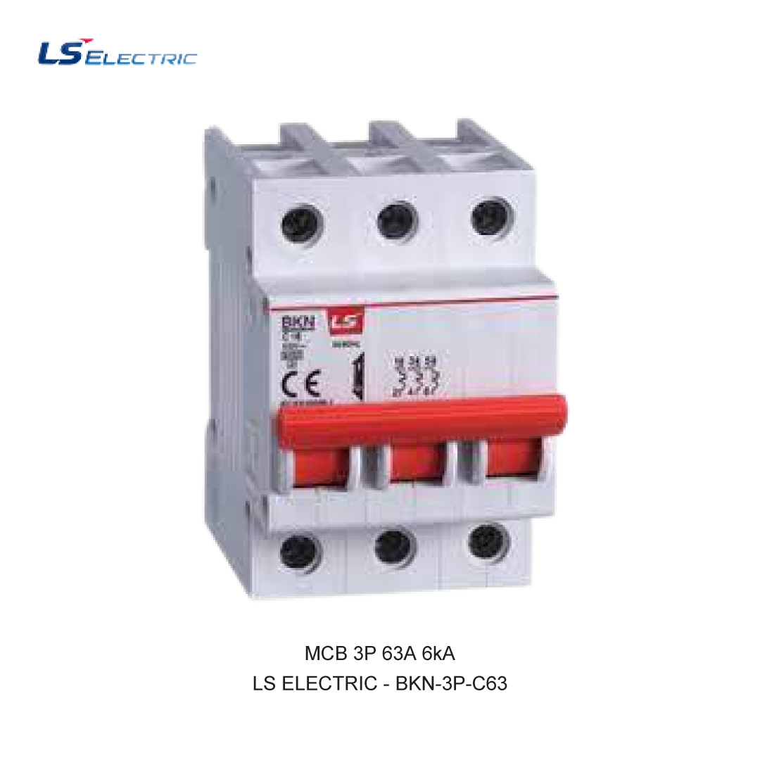 MCB 3P 63A 6kA KURVA C