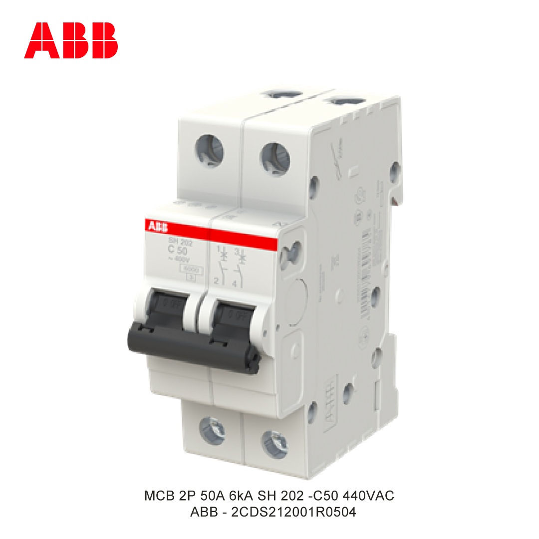 MCB 2P 50A 6kA CURVA C