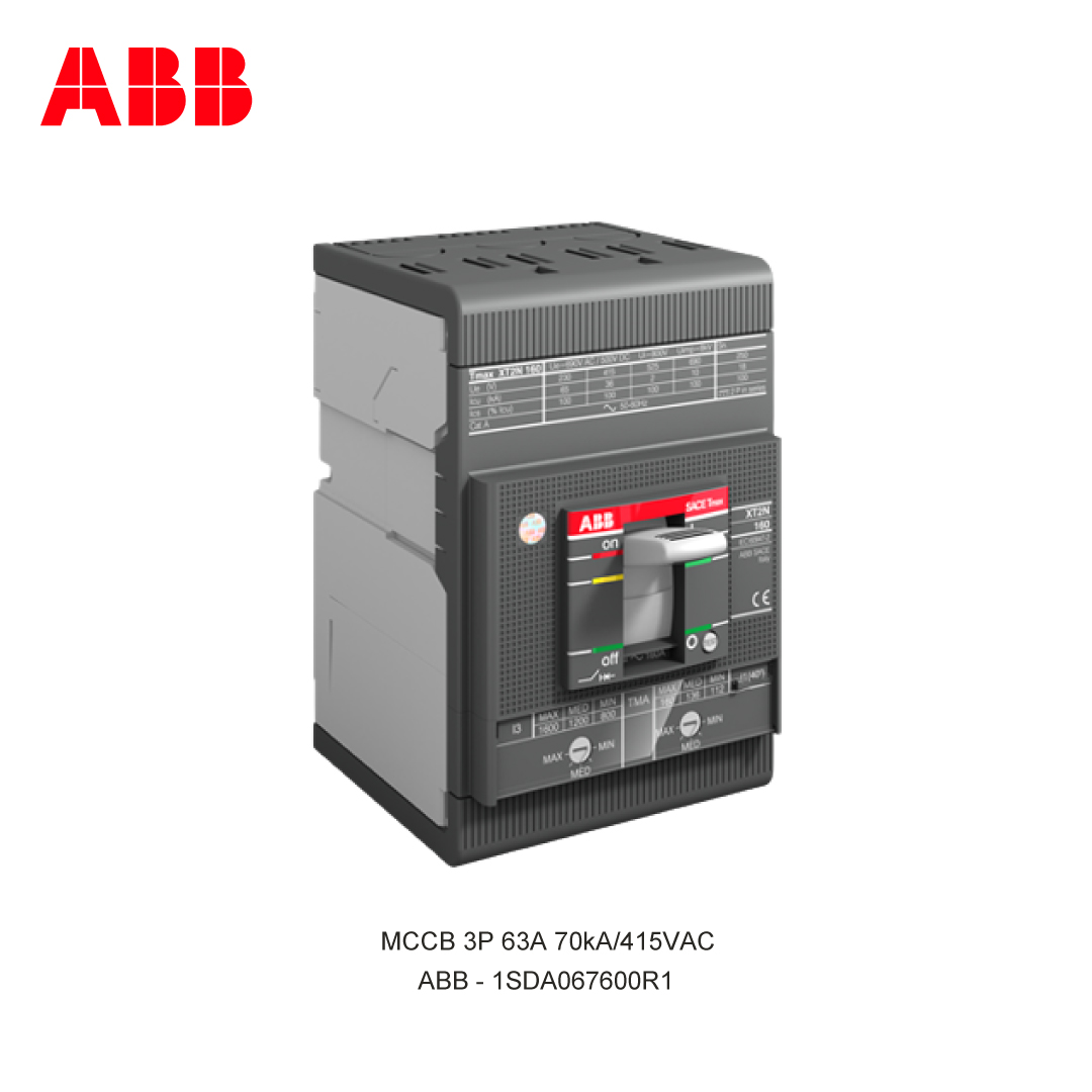 MCCB 3P 63A 70kA/415VAC
