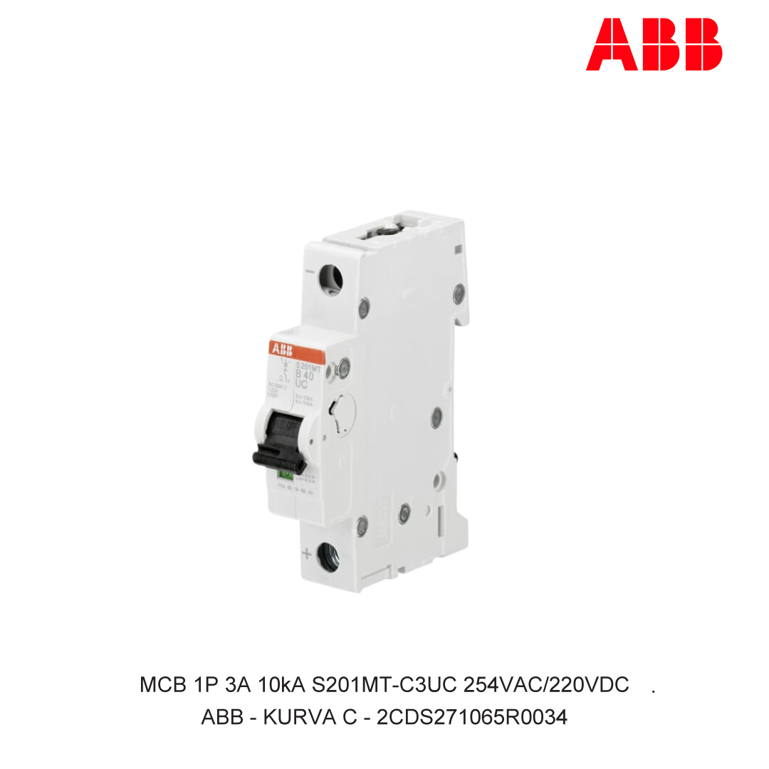 MCB 1P 3A 10kA KURVA C