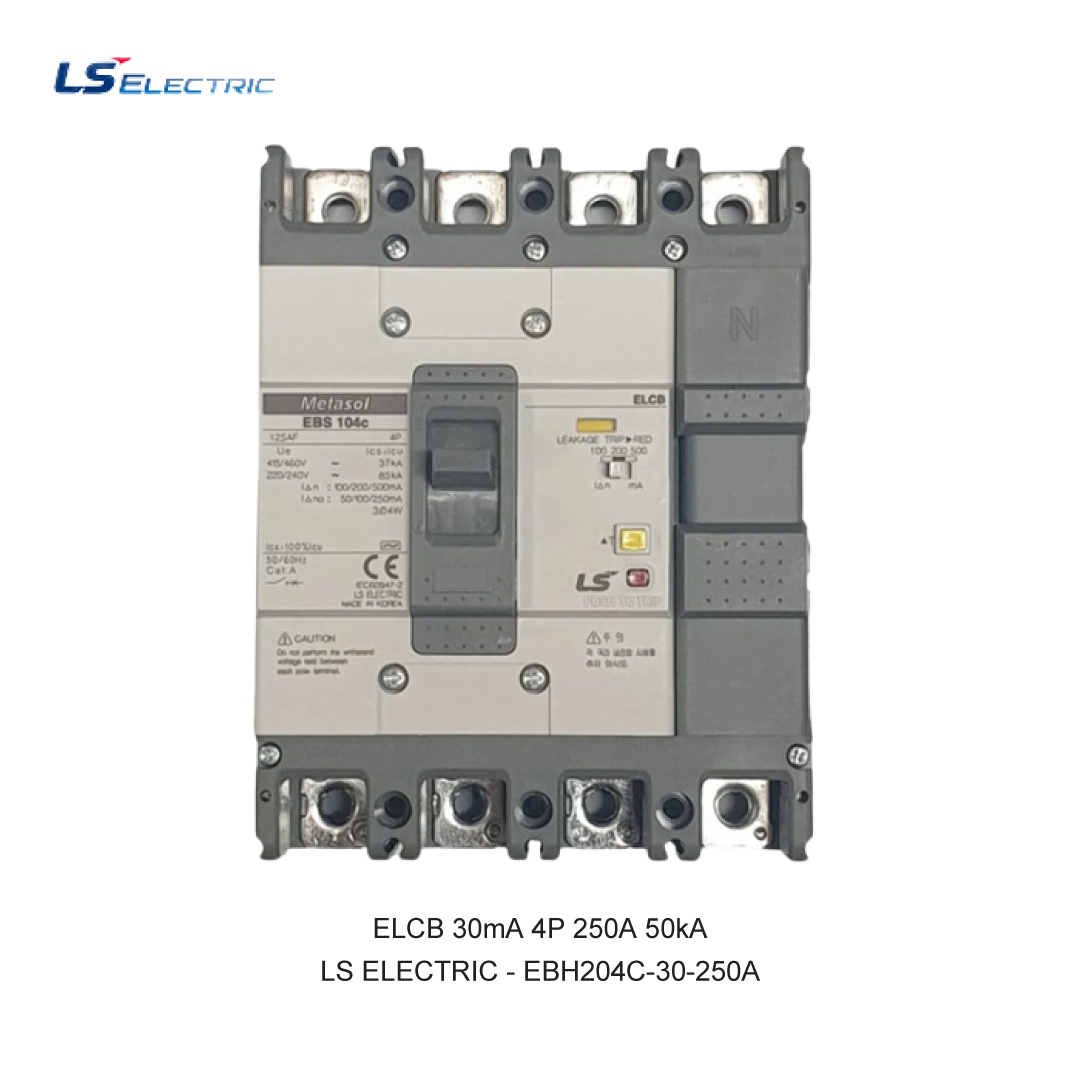 ELCB 30mA 4P 250A 50kA