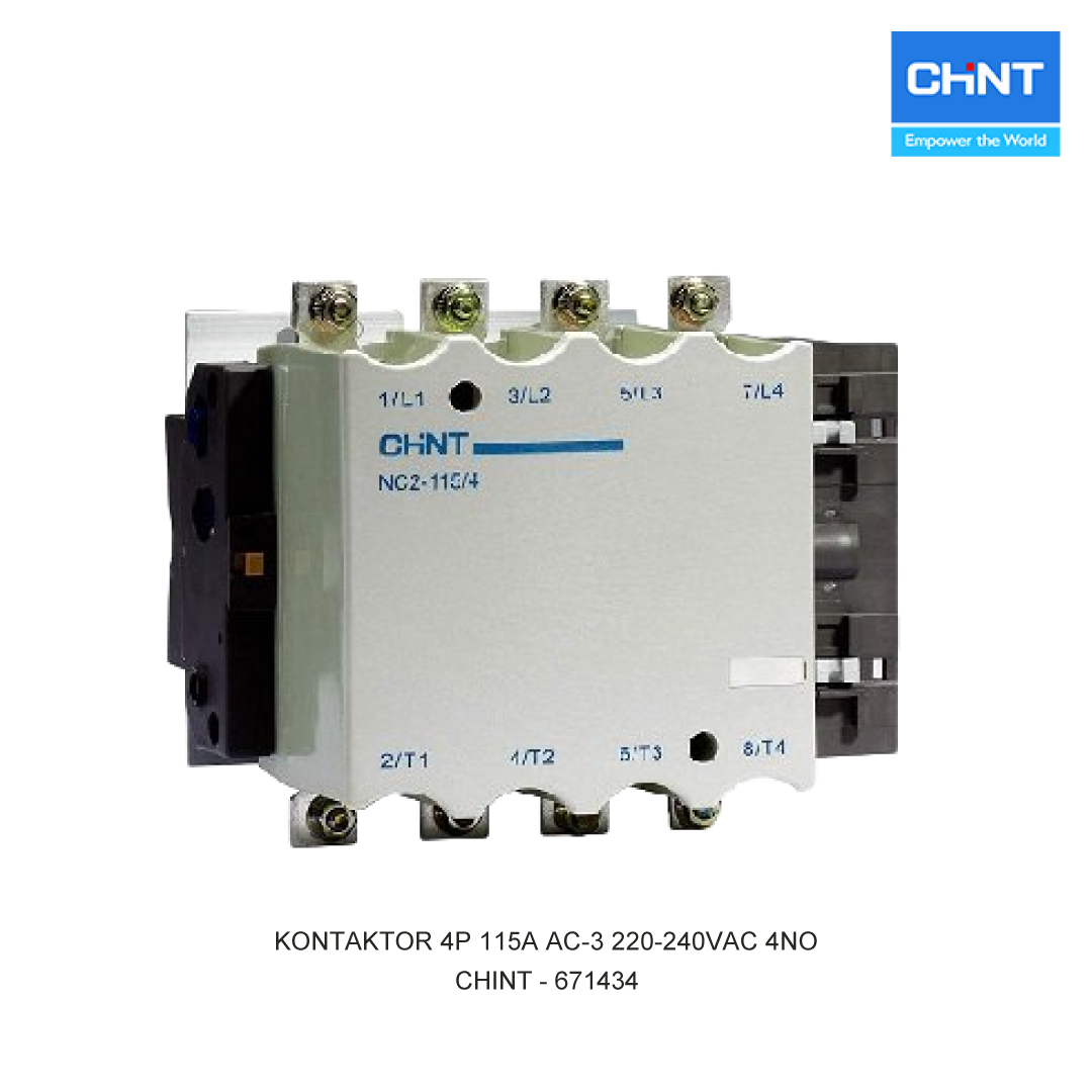 KONTAKTOR 4P 115A AC-3 220-240VAC 4NO