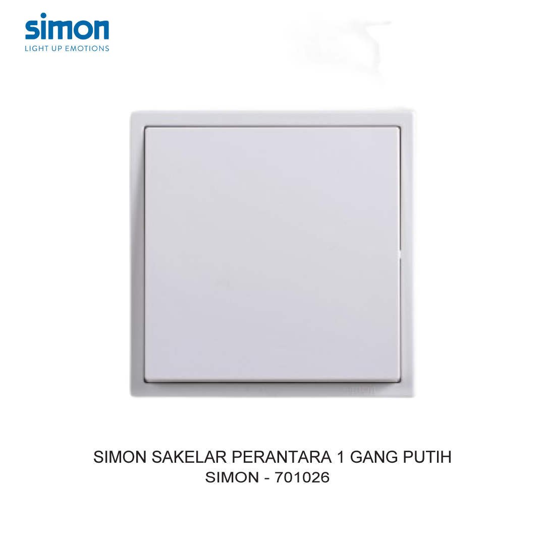 SIMON i7 1 GANG MODULE WHITE