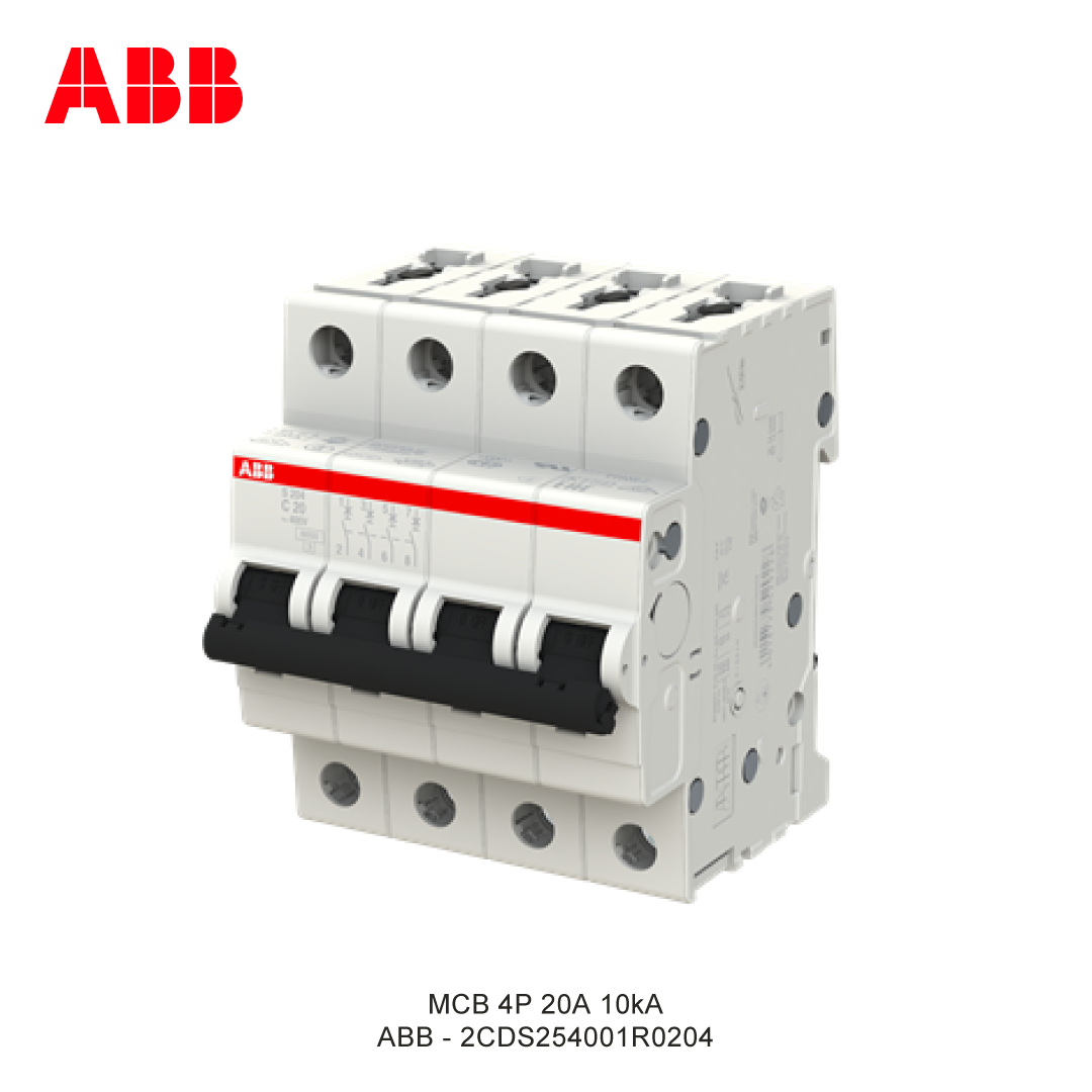 MCB 4P 20A 6kA/10kA KURVA C