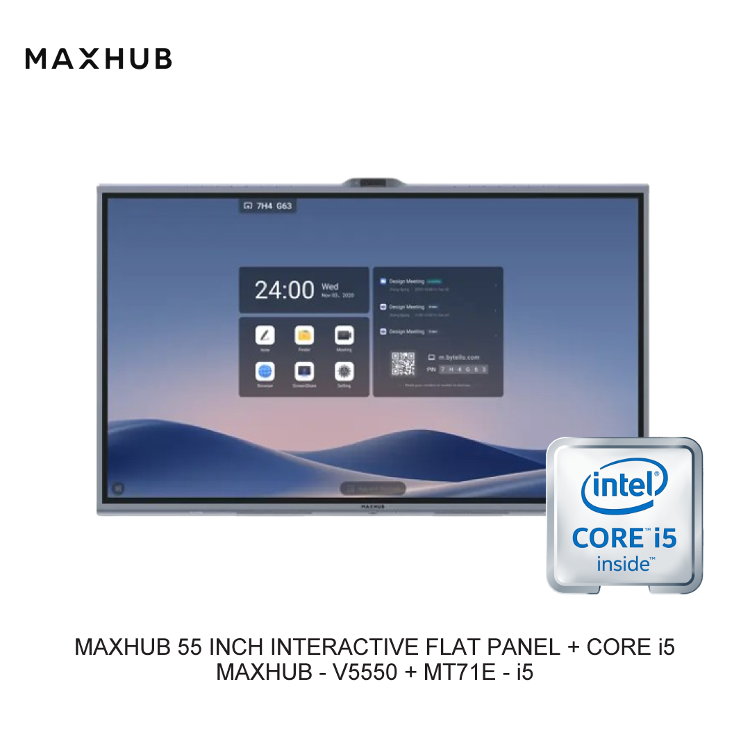 MAXHUB 55 INCH INTERACTIVE FLAT PANEL + CORE i5