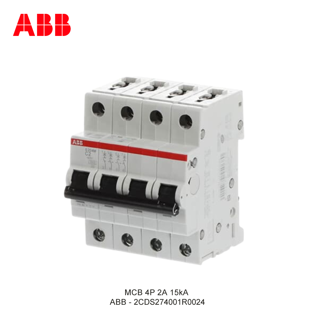 MCB 4P 2A 15kA KURVA C