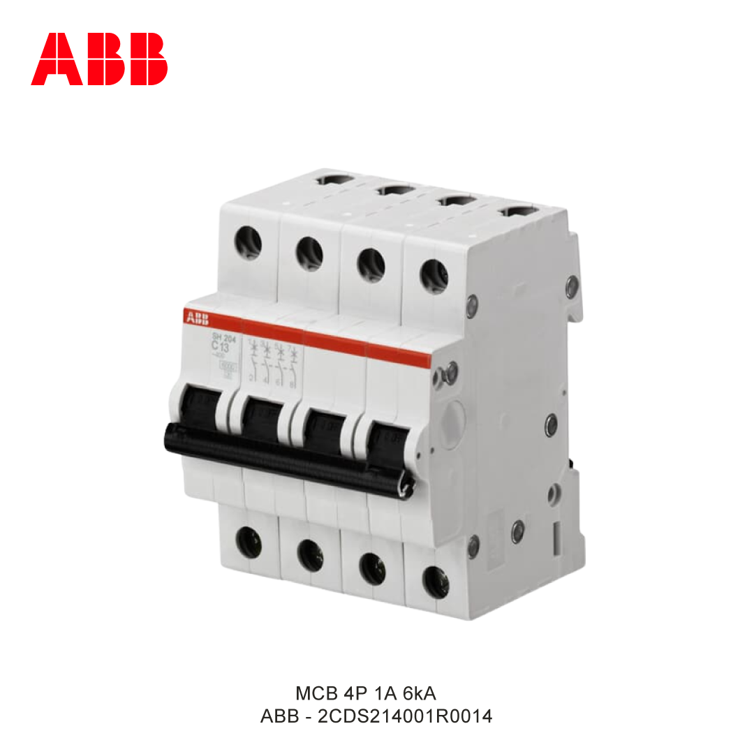 MCB 4P 1A 6kA CURVA C